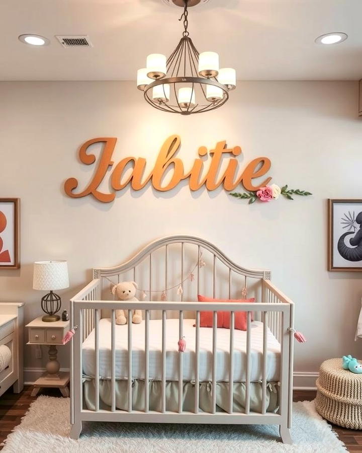 Personalized Name Signs 2 - 25 Nursery Wall Decor Ideas