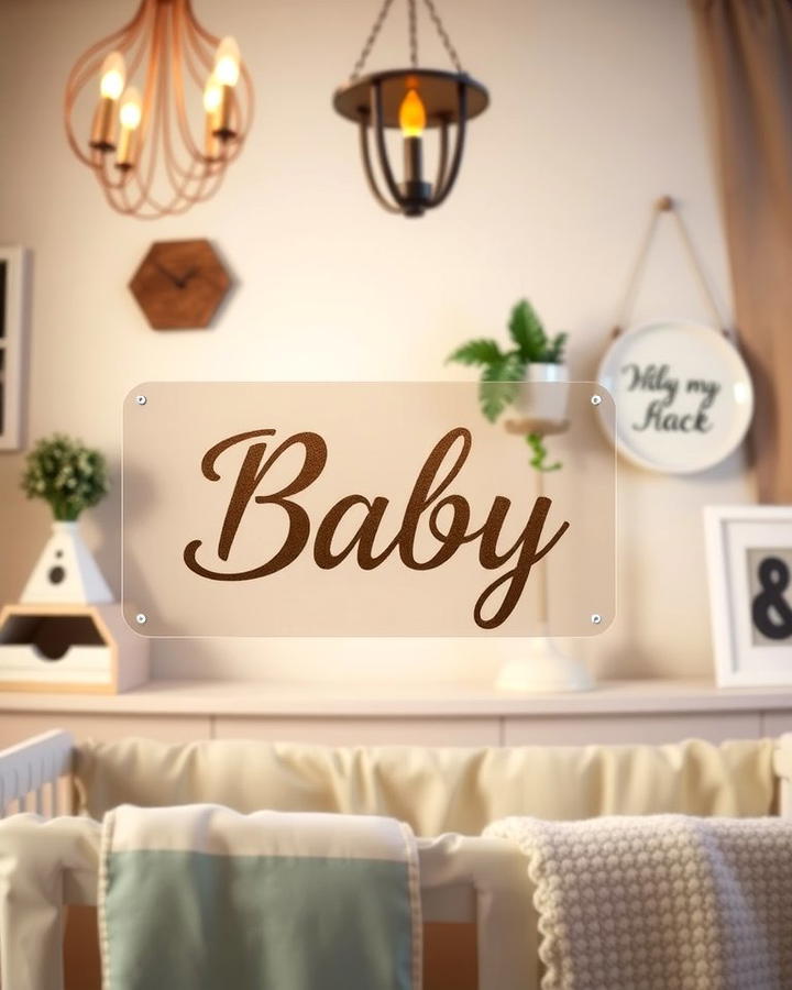 Personalized Name Signs - 25 Nursery Wall Decor Ideas