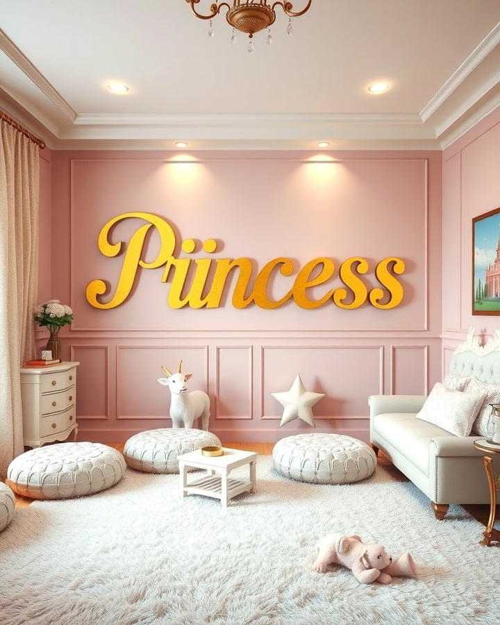 Personalized Name Wall Art - 25 Princess Room Ideas