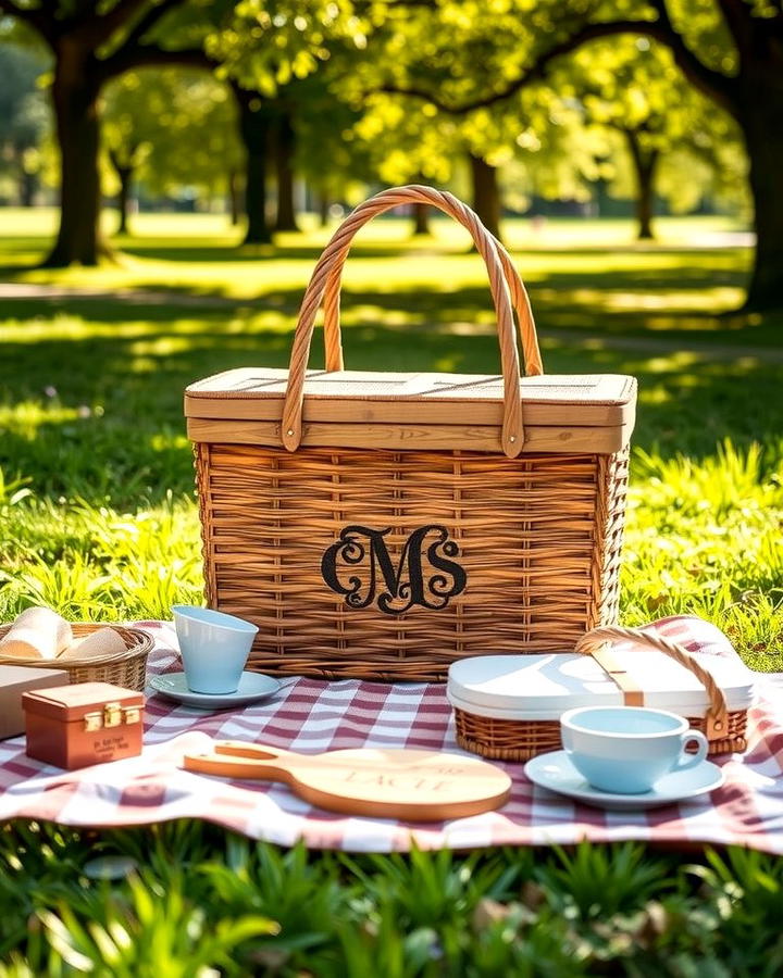 Personalized Picnic Basket - 30 Last Minute Wedding Gift Ideas