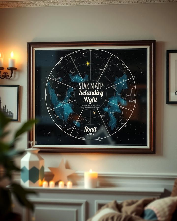 Personalized Star Map - 30 Wedding Anniversary Ideas