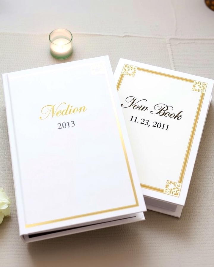 Personalized Vow Books - 30 Wedding Ceremony Ideas