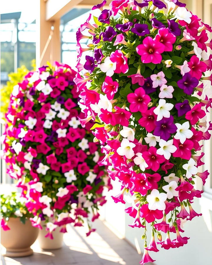 Petunias for Vibrant Hanging Displays - 25 Patio Plants