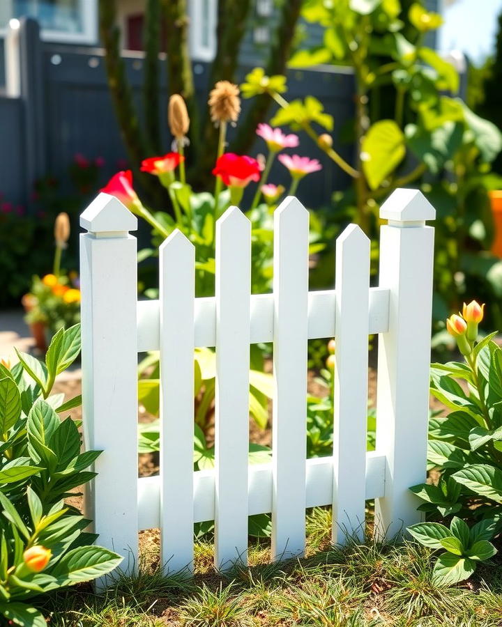 Picket Fence for Charming Simplicity - 25 Small Garden Fence Ideas