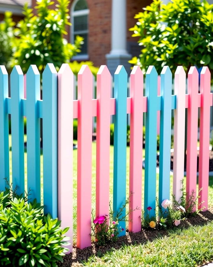 Picket Fence with a Twist - 25 Small Garden Fence Ideas