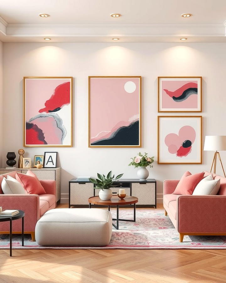 Pink Art Pieces - 25 Pink Room Ideas