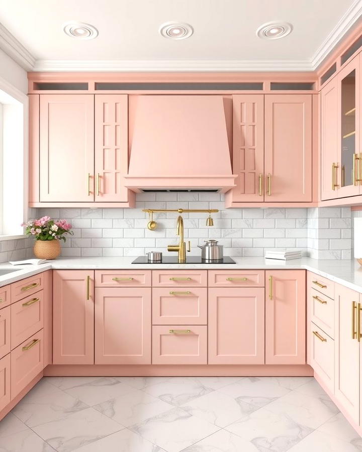 Pink Kitchen Cabinets for a Unique Twist - 25 Pink Room Ideas