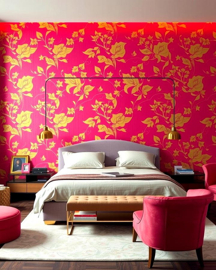 Pink and Gold Wallpaper - 25 Pink and Gold Bedroom Ideas