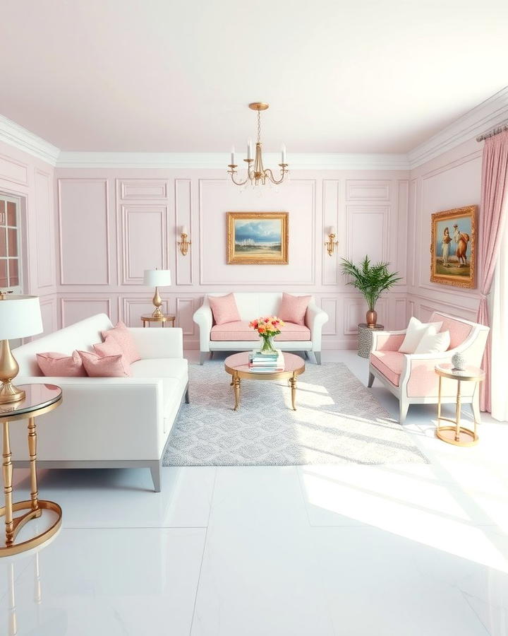 Pink and White Furniture - 25 Pink Room Ideas