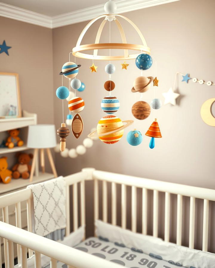 Planet Themed Mobiles - 25 Space-themed Nursery Ideas