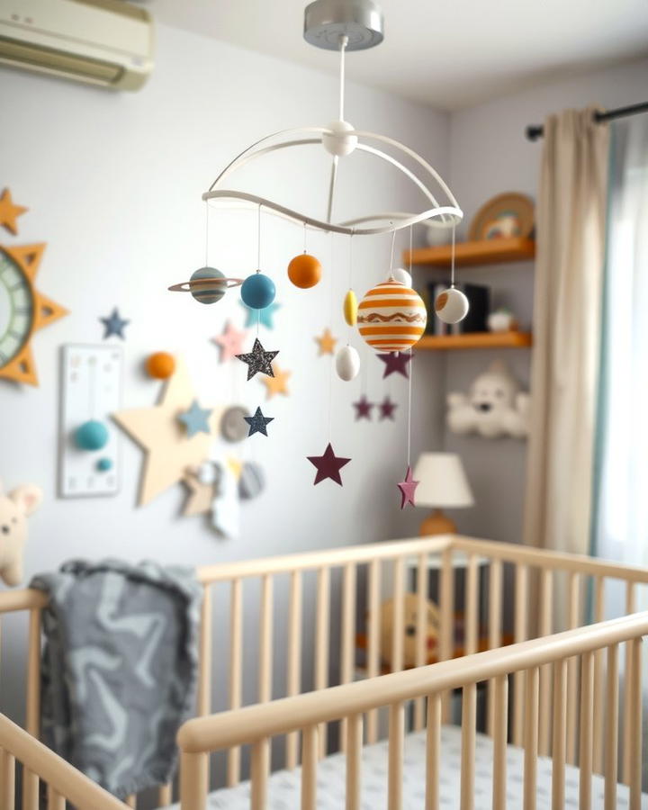 Planetary Mobile - 25 Space-themed Nursery Ideas