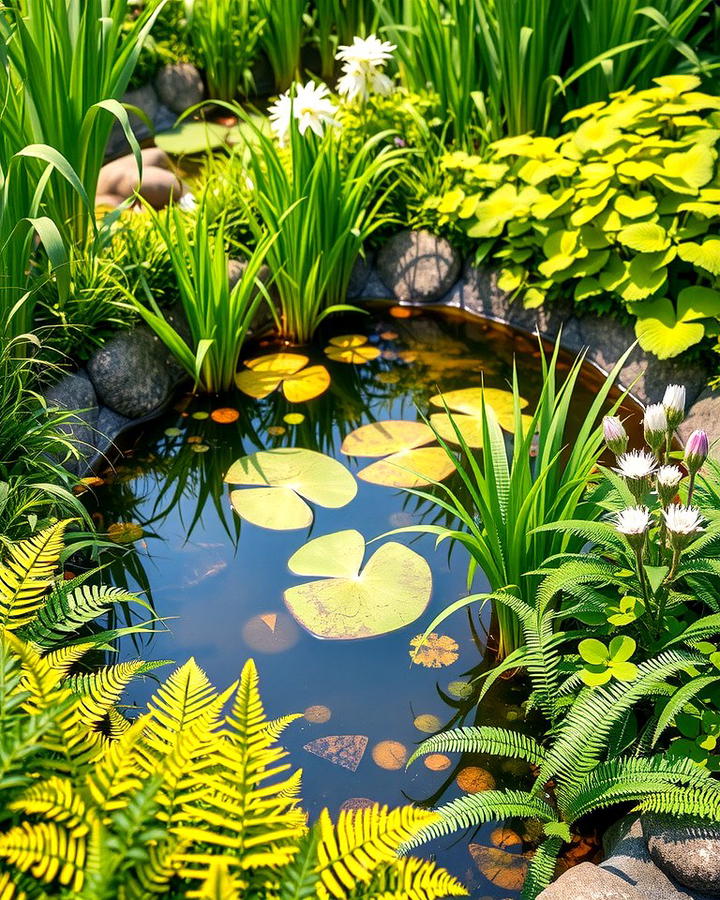 Plant Lined Borders - 25 Pond Edging Ideas