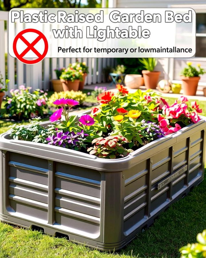 Plastic Raised Beds for Lightweight Durability - 25 Raised Garden Bed Ideas