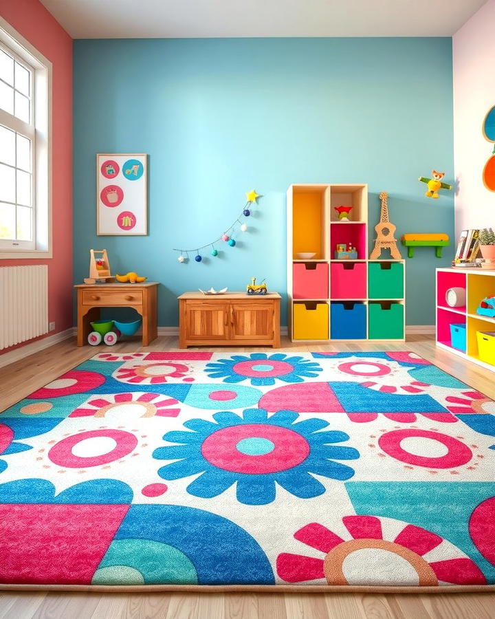 Playful Multicolored Rugs - 30 Colorful Room Ideas