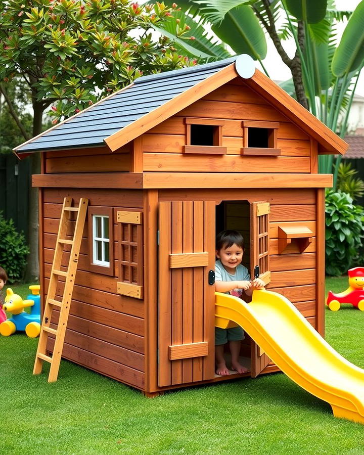 Playhouse Shed - 25 wood shed ideas