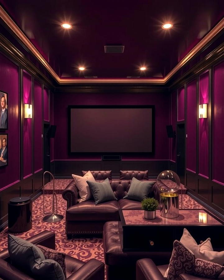 Plum Purple - 30 Home Theater Paint Colors