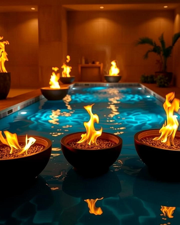 Plunge Pool with Fire Features - 25 Plunge Pool Ideas