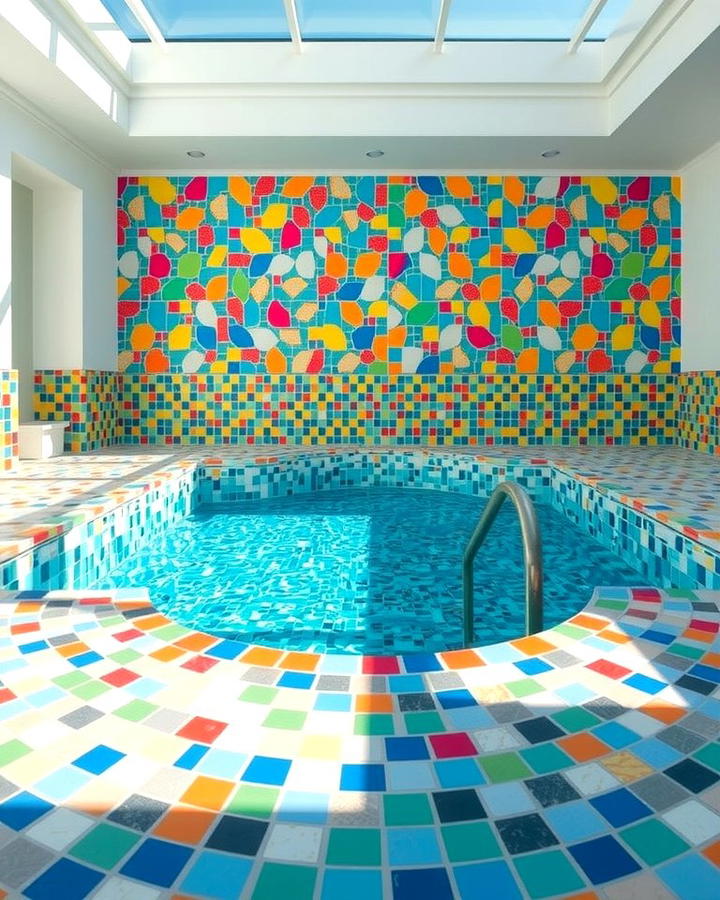 Plunge Pool with Mosaic Tiles - 25 Plunge Pool Ideas