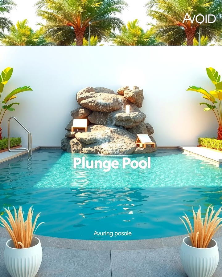 Plunge Pool with Waterfall Feature - 25 Plunge Pool Ideas