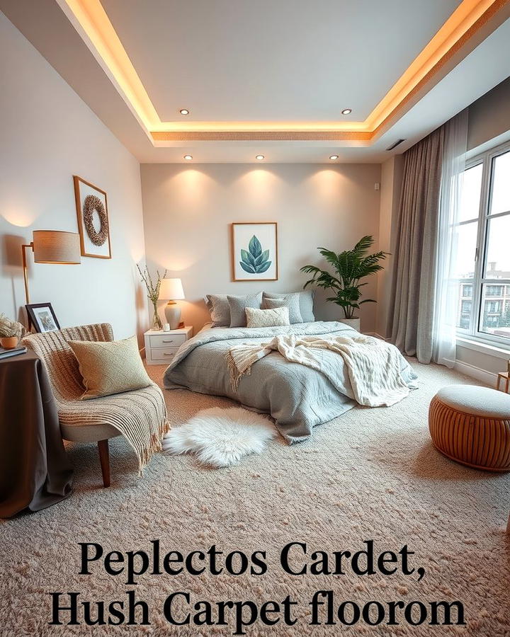 Plush Carpet Comfort - 30 Bedroom Flooring Ideas