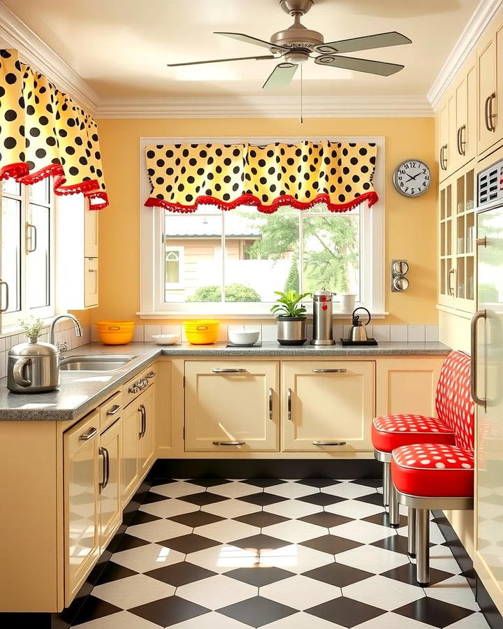 Polka Dot Accents - 25 Retro Kitchen Ideas