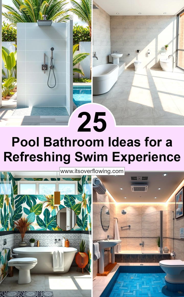 Pool Bathroom Ideas for a Refreshing Swim Experience