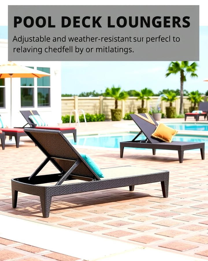 Pool Deck Loungers - 25 Pool Patio Ideas