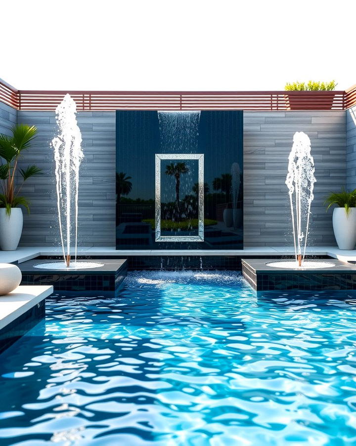 Pool Deck Water Features - 25 Pool Patio Ideas