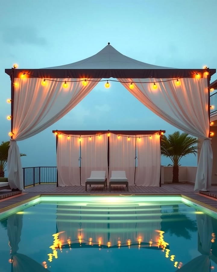 Poolside Cabana - 25 Pool Decor Ideas