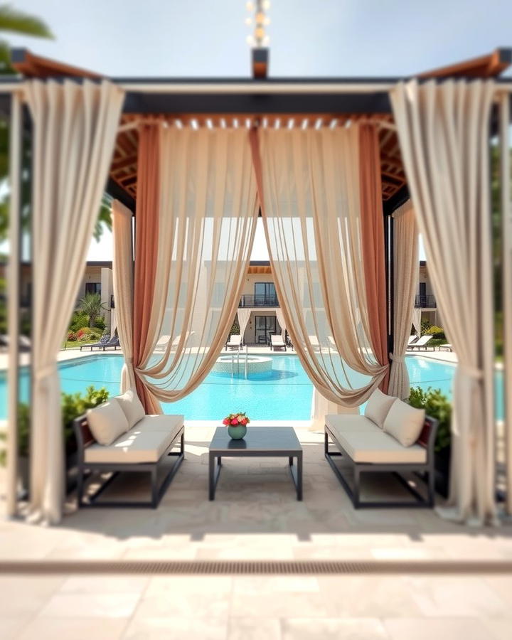 Poolside Cabana - 25 Pool Patio Ideas