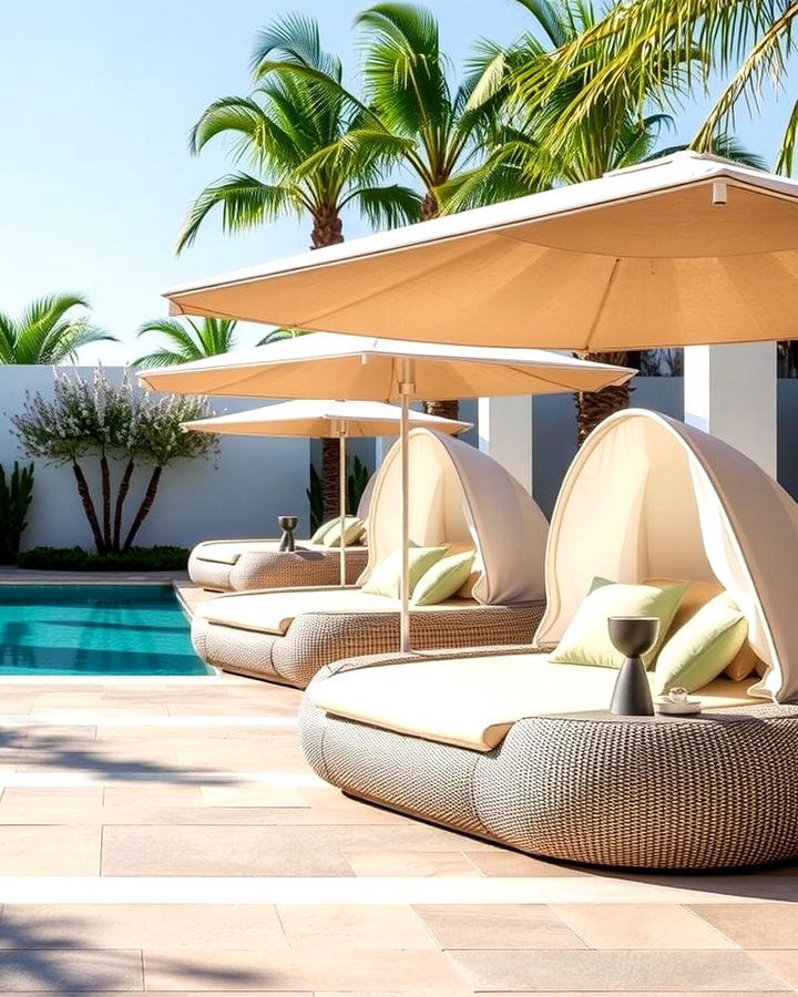 Poolside Daybeds 2 - 25 Pool Patio Ideas