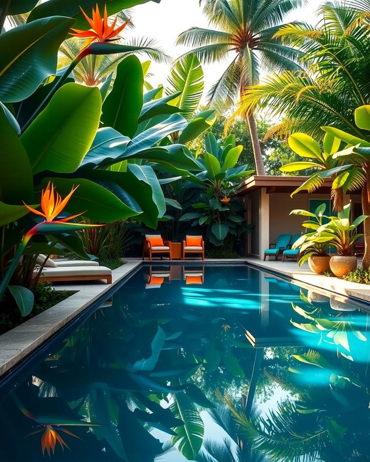 Poolside Tropical Plants - 25 Tropical Landscape Ideas