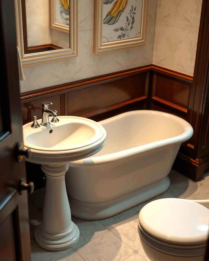 Porcelain Fixtures - 25 Vintage Bathroom Ideas