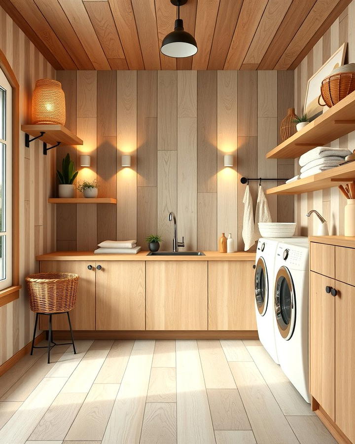 Porcelain Tiles for Durability and Style - 30 Laundry Room Tile Ideas