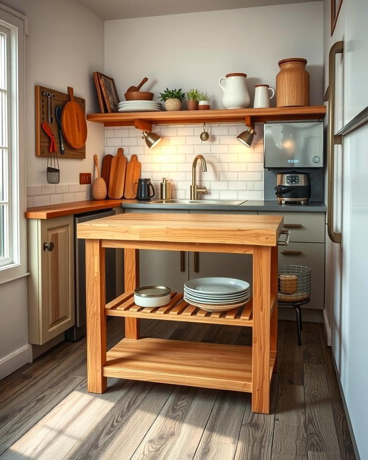 Portable Butcher Blocks - 25 Small Kitchen Island Ideas