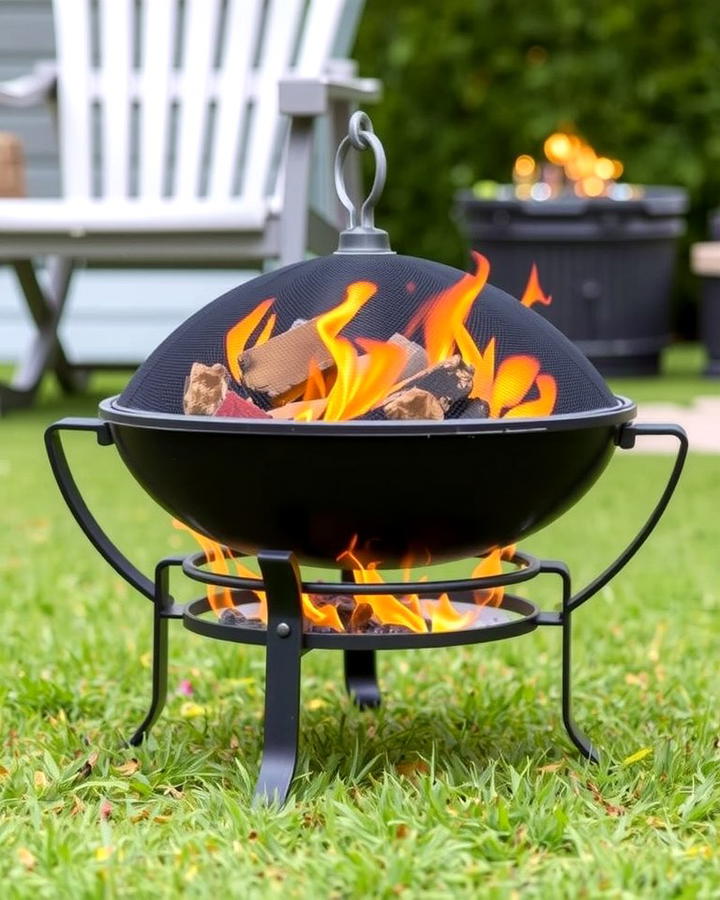 Portable Cast Iron Fire Pit - 25 Wood Burning Fire Pit Ideas