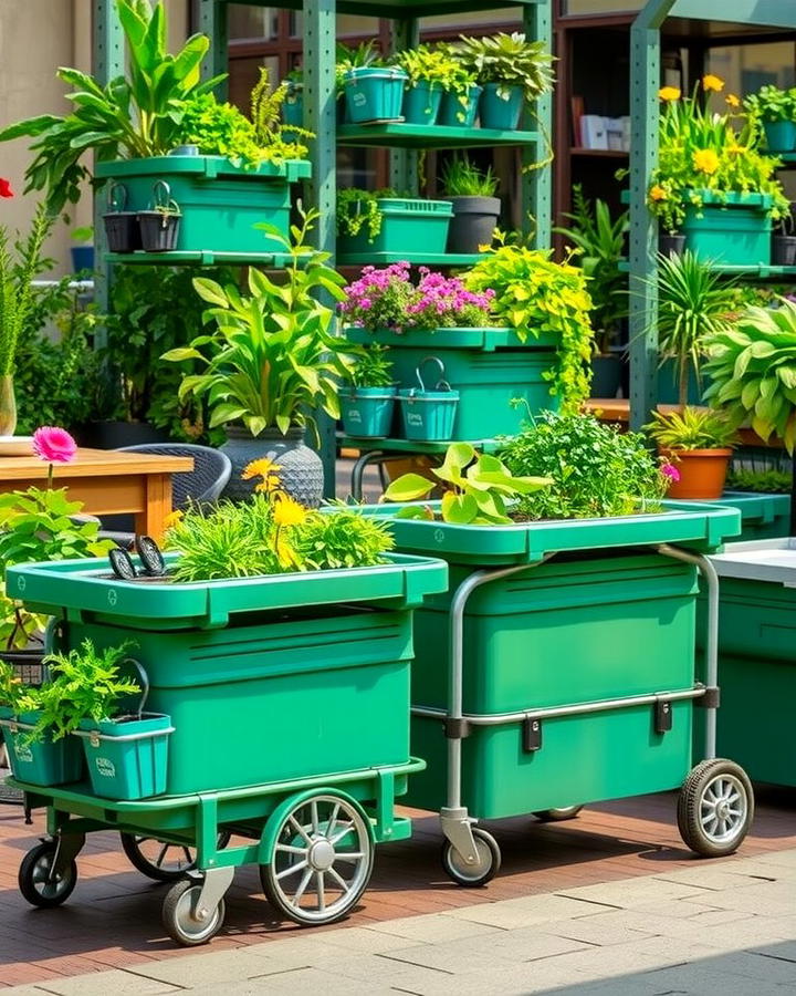 Portable Green Carts - 25 Urban Garden Ideas