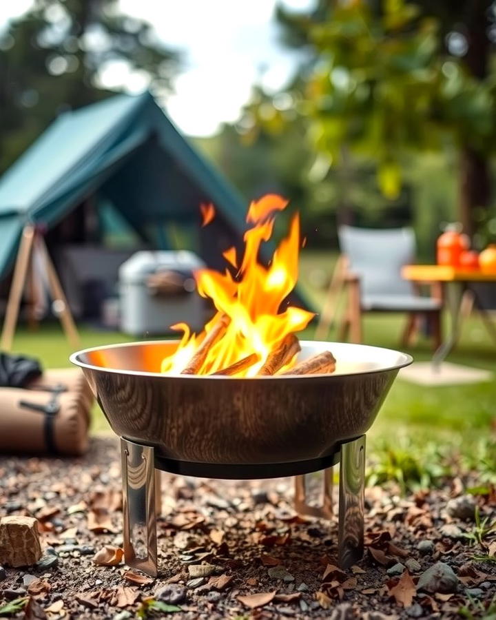 Portable Steel Bowl Fire Pit - 25 Wood Burning Fire Pit Ideas