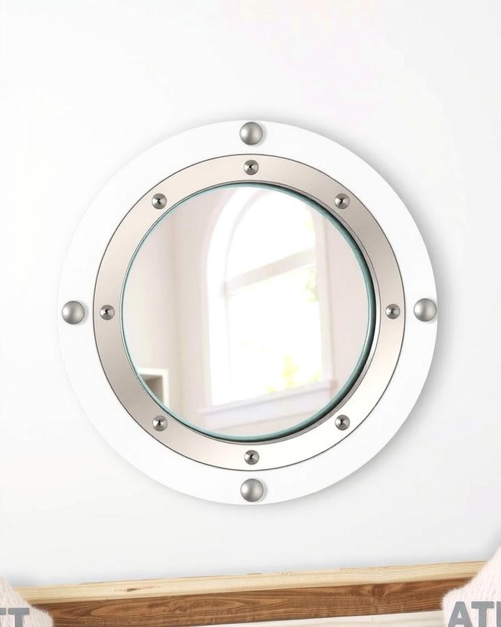 Porthole Mirror - 25 Nautical Nursery Ideas