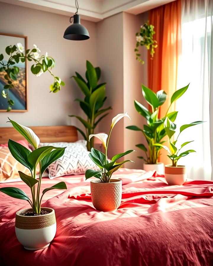 Potted Plants as Decor - 30 Green Bedroom Ideas