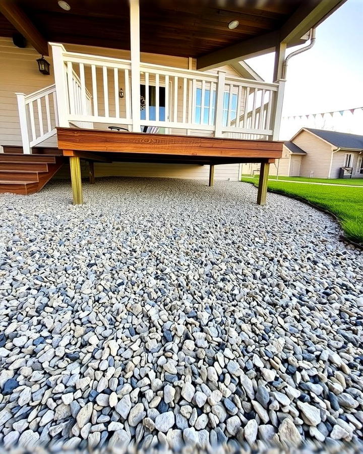 Practical Gravel Floor - 25 Under Deck Landscaping Ideas