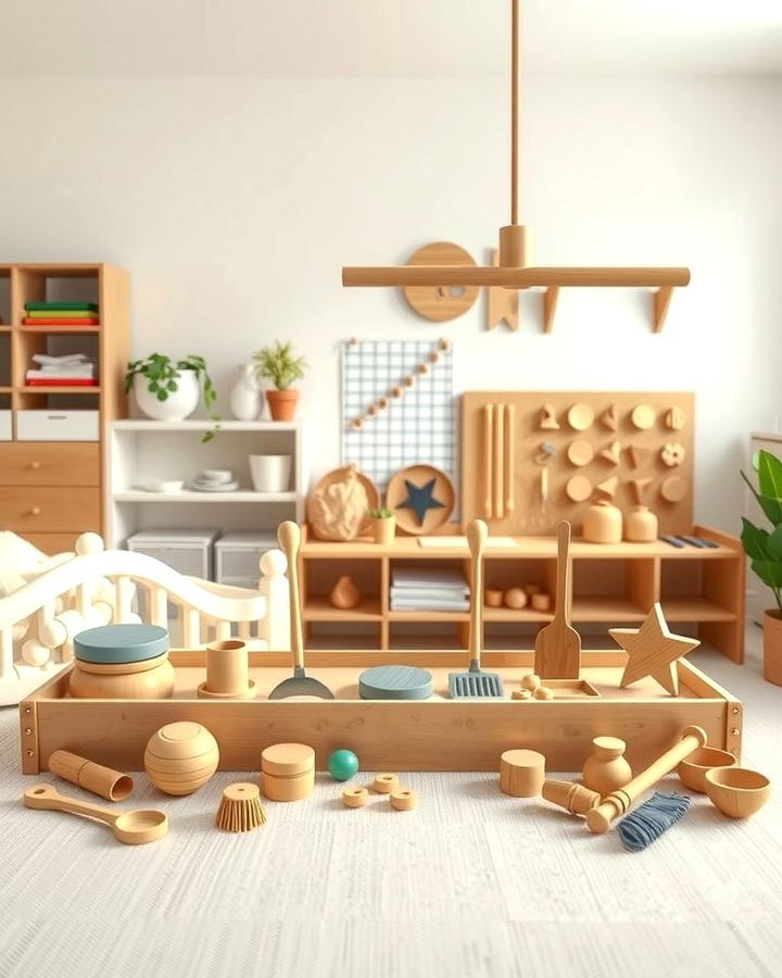 Practical Life Area - 25 montessori nursery ideas