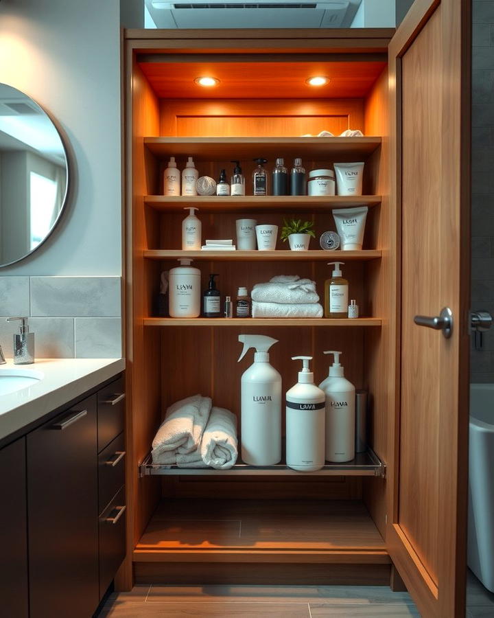 Pull Out Cabinet Organizers - 30 Bathroom Cabinet Organizing Ideas