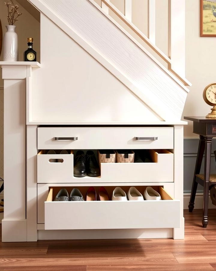 Pull Out Drawers - 25 Under Stair Storage Ideas