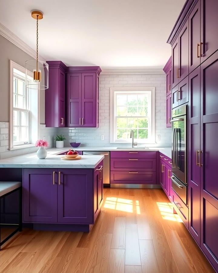 Purple Kitchen Cabinets - 25 Purple Kitchen Ideas