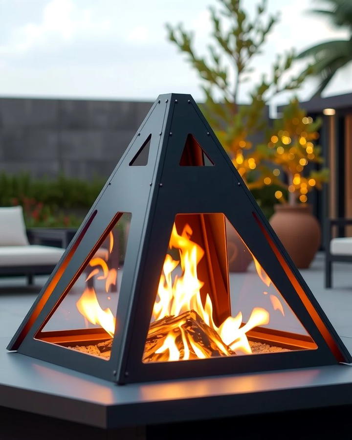 Pyramid Shaped Fire Pit - 25 Wood Burning Fire Pit Ideas