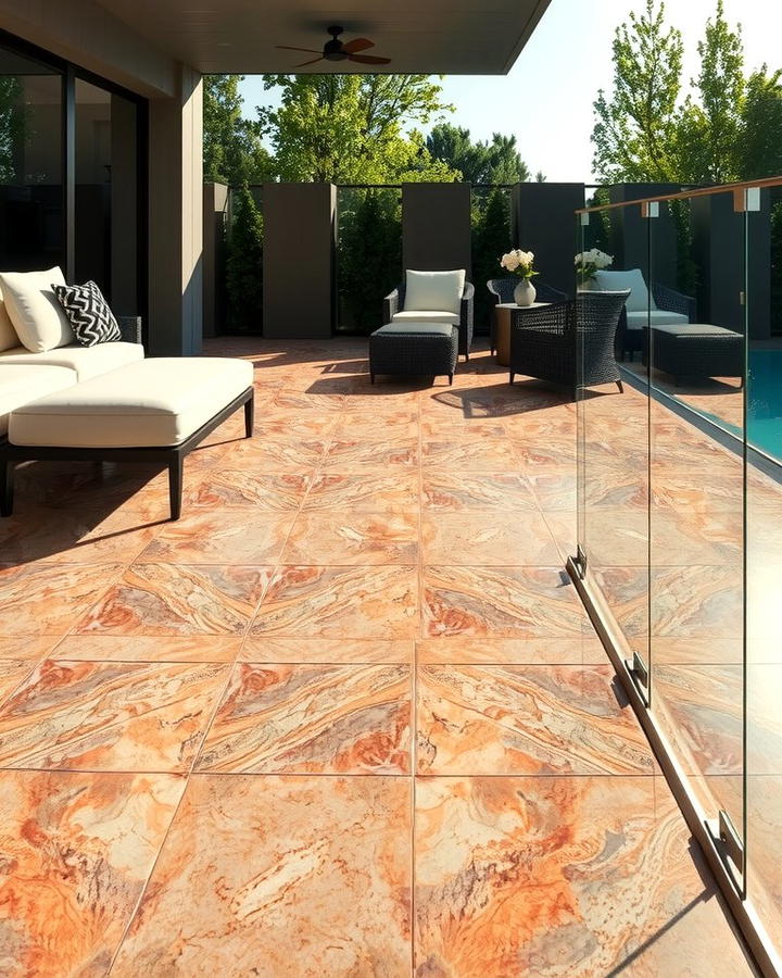 Quartzite Radiance - 25 Stone Patio Ideas