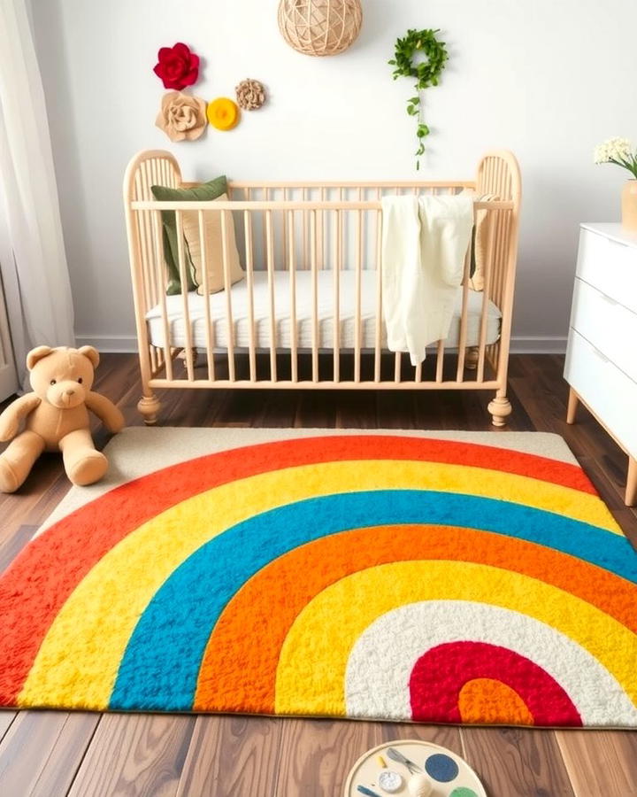 Rainbow Area Rugs - 25 Rainbow Nursery Ideas