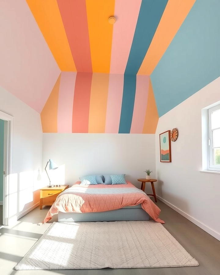 Rainbow Ceiling Designs - 25 Rainbow Bedroom Ideas