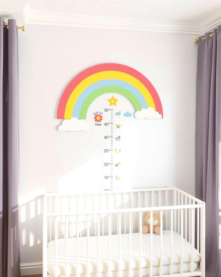 Rainbow Growth Chart - 25 Rainbow Nursery Ideas